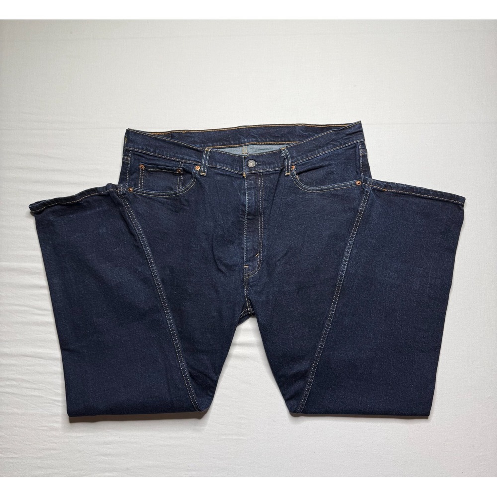 Levis Jeans Mens 40x30 Blue Medium Wash 505‎ Regular Fit Straight Leg Classic
